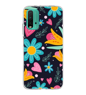 PrintiFy Poco M3 ile Uyumlu Retro Color 1  Kamera Korumalı Şeffaf  Kılıf
