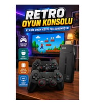 HDMI Destekli Retro Oyun Konsolu – Kablosuz Oyun Kollu Çoklu Emülatör Sistemi
