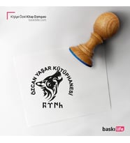 Kişiye Özel Kitap Damgası Kitap Mührü Kaşe Kitap Mühür Özel Damga 138