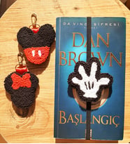 Mi-Knitting,  El Yapımı Mickey & minnie Mouse Kitap Ayracı Ve Anahtarlık, Yılbaşı hediyesi
