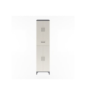 Hyperion Dolap 5 Raflı Tek Çekmeceli 4 Kapaklı 60x44x243 Antrasit-Aytaşı