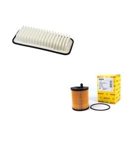Bosch Filtre Bakım Seti Citroen C1 1.4 HDI Dizel 2005-2014 Hava + Yağ filtre