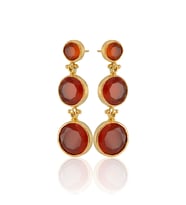 Kadir Jewellery 22 Ayar Altın Kaplama Vintage Küpe -El İşçiliği Ve Hipoalerjenik Küpe