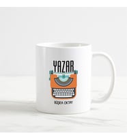 Yazar Kupa Bardak (2. Tasarım) (Beyaz)