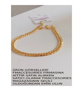 ÇELİK BİLEKLİK XUPİNG SİMLİ ALTIN  KAPLAMA ARPA 22 AYAR GOLD RENK GARANTİLİ KUYUMCU MODEL