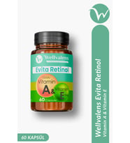 Evita Retinol Cilt Yenileme Anti-Aging Antioksidan 60 Kapsül Vitamin A 1000 µg Vitamin E 70 mg