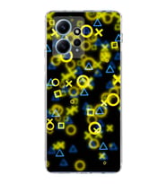 PrintiFy Xiaomi Redmi Note 12 4G Uyumlu Kamera Korumalı Semboller Tasarımlı Şeffaf Kılıf