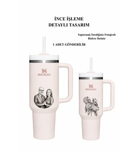 Kişiselleştirilebilir The Quencher H2.O FlowState™ Tumbler 1.18L / 40oz Özel İsimli & Fotoğraflı 1 Adet (Açık Pembe)