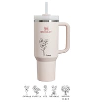 Kişiselleştirilebilir The Quencher H2.O FlowState™ Tumbler 1.18L / 40oz Özel İsimli & Fotoğraflı (Açık Pembe)