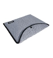 Jacbag Teddy Peluş Açık Gri Çıtçıtlı Erkek Dosya Çanta (Kitap Defter Tablet Notebook)