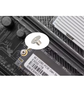 2 Adet M2 Vida, Metrik Yıldız Uçlu, NVMe M.2 SSD Montajı için + Tornavida + ASUS Anakart Sabitleme Klipsi