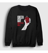 Presmono Unisex Siyah American Idiot Green Day Sweatshirt 55188tt