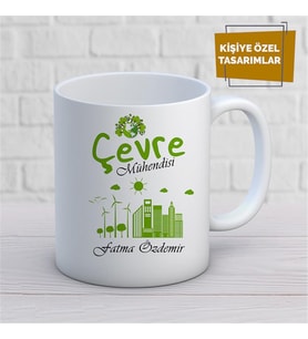 Kişiye Özel İsim Yazılabilir Çevre Mühendisi Kupa Bardak