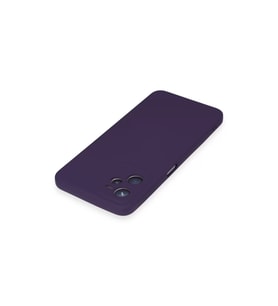 Realme C35 Kılıf Nano İçi Kadife Silikon - Mor