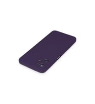 Realme C35 Kılıf Nano İçi Kadife Silikon - Mor