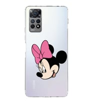 Xiaomi Redmi Note 11 Uyumlu Kapak Minnie Mouse Tasarımlı  Şeffaf Kılıf