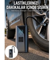 12v Uyumlu Çok İşlevli Akıllı Araç Lastik Pompası Yeni Nesil