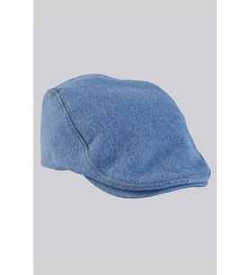 %100 Pamuk Erkek Kot Şapka Yazlık Denim Spor Kasket (Mavi)