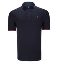 T8586 DEWBERRY ERKEK POLO YAKA T-SHIRT-KOYU LACİVERT