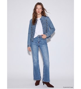 LCW Jeans İndigo Petite Flare Kadın Jean Pantolon