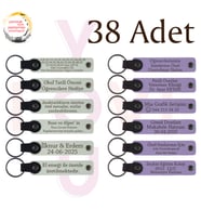 Beyaz & Mor Menekşe, Butik Müşterilerine Teşekkür Hediyesi 38’li Set, Kişiselleştirilebilir Hatıra