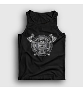 Presmono Unisex Siyah Fenrir Shield Vikings Atlet 349428tt