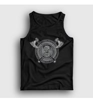 Presmono Unisex Siyah Fenrir Shield Vikings Atlet 349428tt