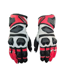Motosiklet Eldiveni Racing Full Koruma Leather Motorcu Eldiven Kırmızı