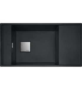 114.0656.033-Franke Fresno Fsg 611-86 Nero Granit Eviye