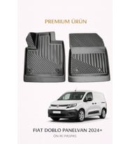 Fiat Doblo 2024+ Panelvan ( Ön İki ) ile Uyumlu 3D Oto Paspas Premium