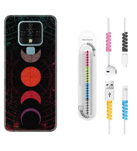 Tecno Camon 16 18P Pova 3 Pova Neo Kılıf Kablo Koruma Spiral Silikon Epiclys 1645