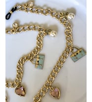 THİNBLACK BAYAN GÖZLÜK ZİNCİRİ  ALTIN RENGİ FASHION FİGÜRLÜ SALLANTILI