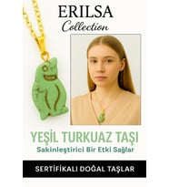 Sertifikalı Yeşil Renkli Penguen Model Yeşil Turkuaz Taşı Kolye – Şifa, Koruma ve Doğal Denge (Çok Renkli)