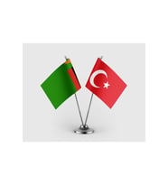 Zambiya Bayrağı ve Türkiye Bayrağı İkili Saten Masa Bayrağı Takımı