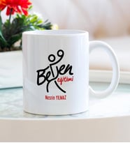 Kişiye Özel Beden Eğitimi Öğretmeni Kupa Bardak HB152A (Beyaz - Beyaz)