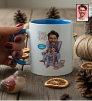 Kişiye Özel Karikatürlü Dog Dad Köpek Babası Kupa Bardak Babalar Günü Hediyesi