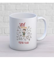 Kişiye Özel Meslek  Sınıf Öğretmeni  Hediyelik Kupa Bardak