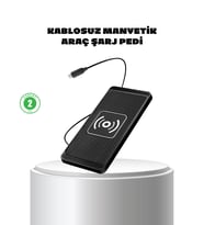 Manyetik Kablosuz Şarj Pedi 15w Hızlı Şarj Kaymaz Silikon Qi Destekli