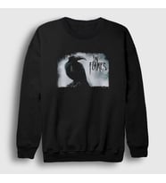 Presmono Unisex Siyah Fading In Flames Sweatshirt 83743tt