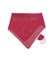Sünnet Örtüsü İnci Maşallah Yazılı Kırmızı
