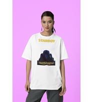 The Weekend Starboy Albüm Baskılı Unisex Tişört, Oversize Rapper Rap Tişört