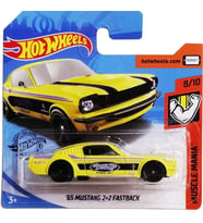 Hot Wheels '65 Mustang 2+2 Fastback - Sarı - 2019 - FYG74 - 1/64