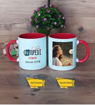 Ortopedi Uzmanı Kupa Bardak Kırmızı Fotoğraflı Tıp Bayramı Hediyesi