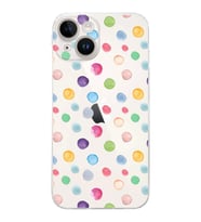 PrintiFy iPhone 14 Plus ile Uyumlu Water Color 6  Kamera Korumalı Şeffaf  Kılıf