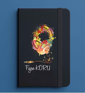 Kişiye Özel 13x21 Siyah Defter-6