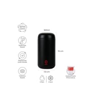 Siyah Paslanmaz Çelik Mini Mug Termos 300 ml  No:120