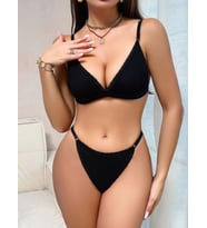 Kadın Siyah Mayo Bikini 5183