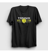 Presmono Unisex Siyah Court Spor Tennis Tenis T-Shirt 331770tt