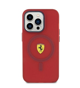 Apple iPhone 15 Pro Kılıf Ferrari Orjinal Lisanslı M-safe Şarj Özellikli Kontrast Bumper Kapak