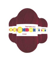 Northcity Kristal El Örgü Lif İpi Bordo - %100 Akrilik Örgü İpi 5'li Paket